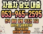 국내 거주중인 외국인분들을 위한 자동차담보대출입니다